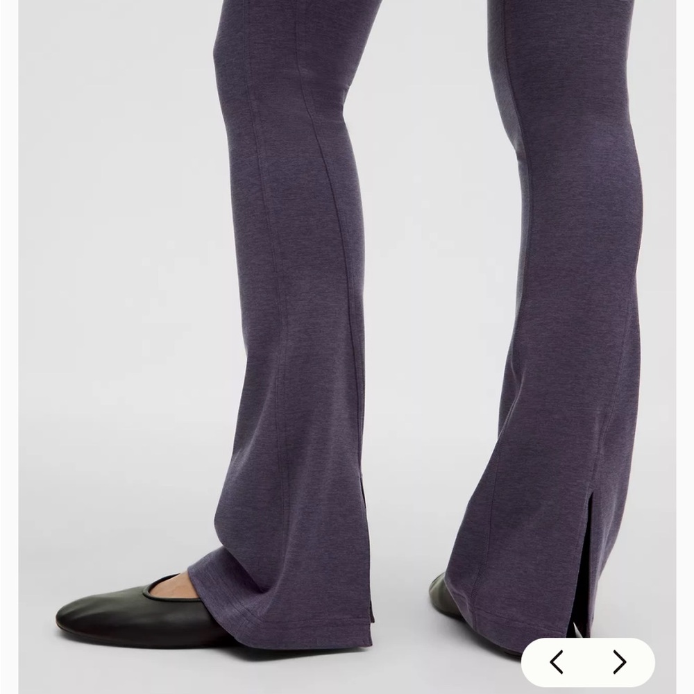 lululemon Softy Suedey Split-Hem High-Rise Mini-Flare Pant in Nightfall size 6 - Picture 8 of 13